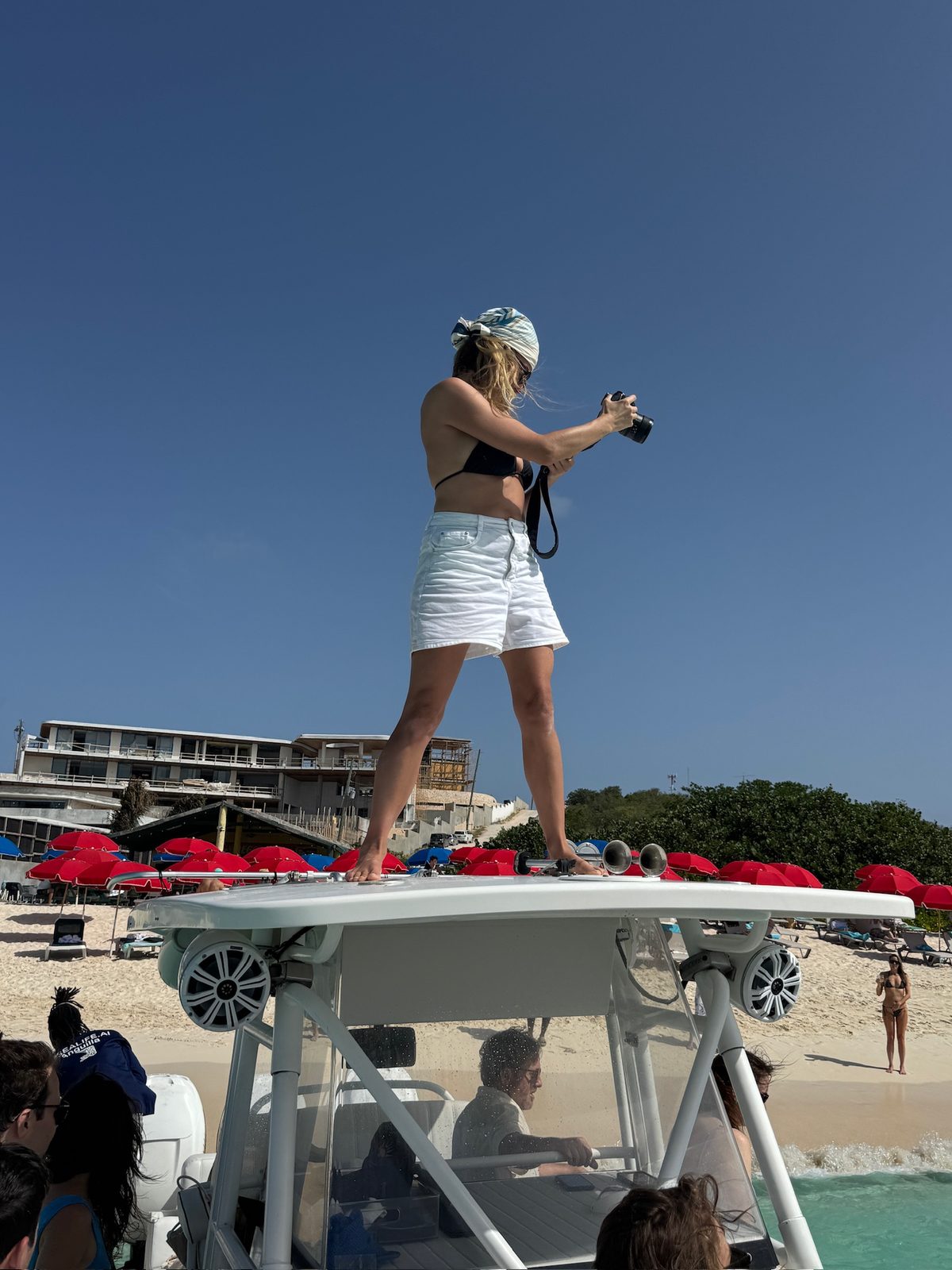 Shooting from the boat