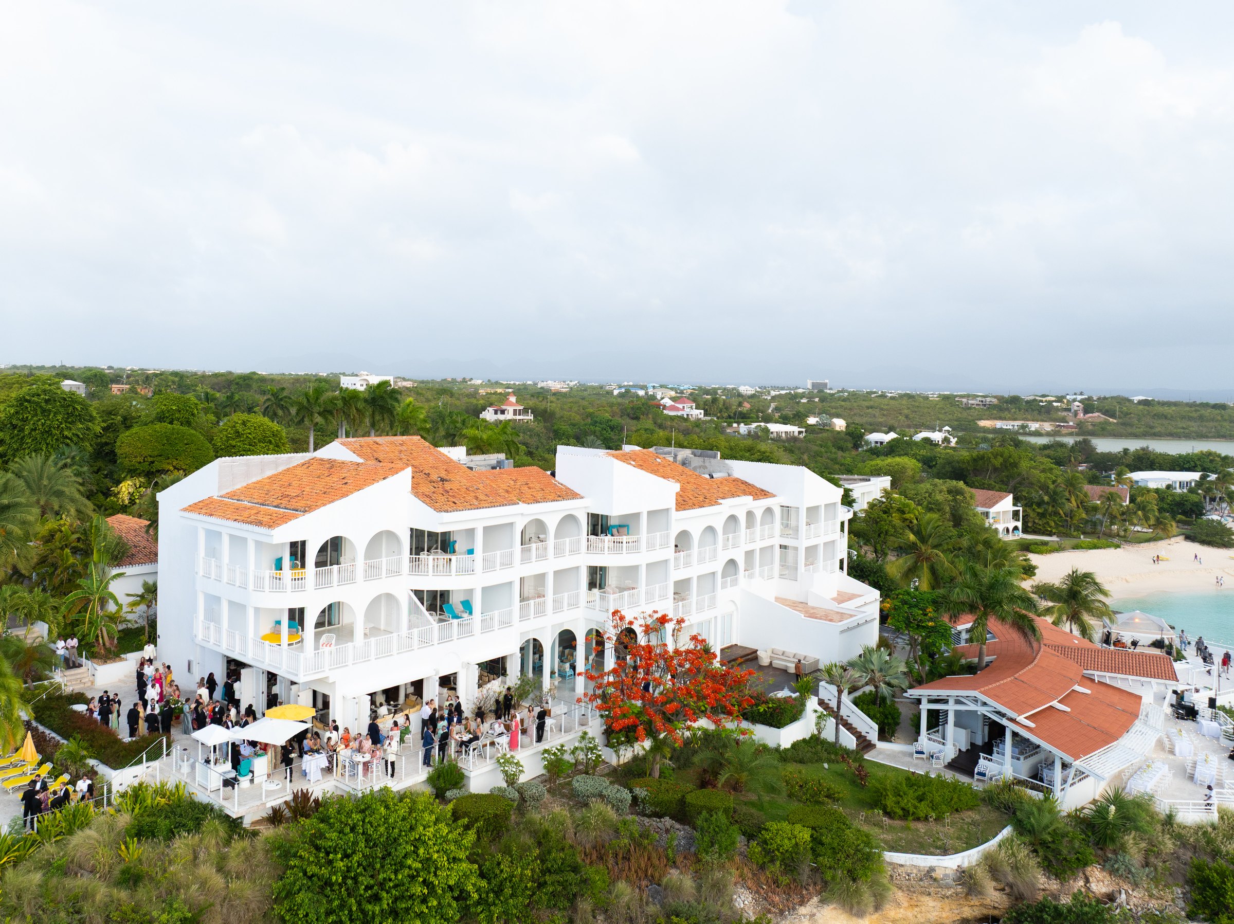 The celebration above the sea at Malliouhana