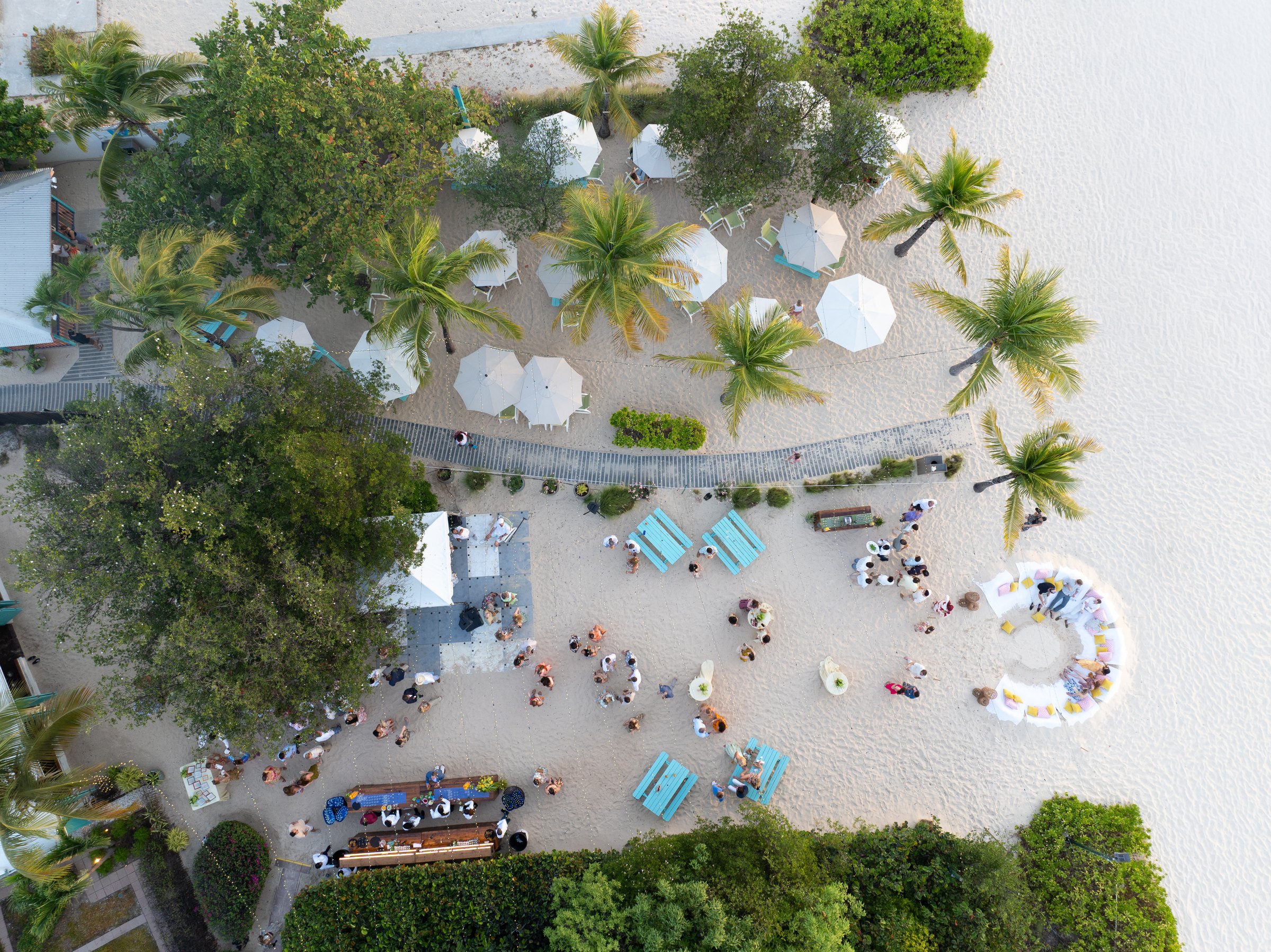 The beach reception from above — Malliouhana, Anguilla