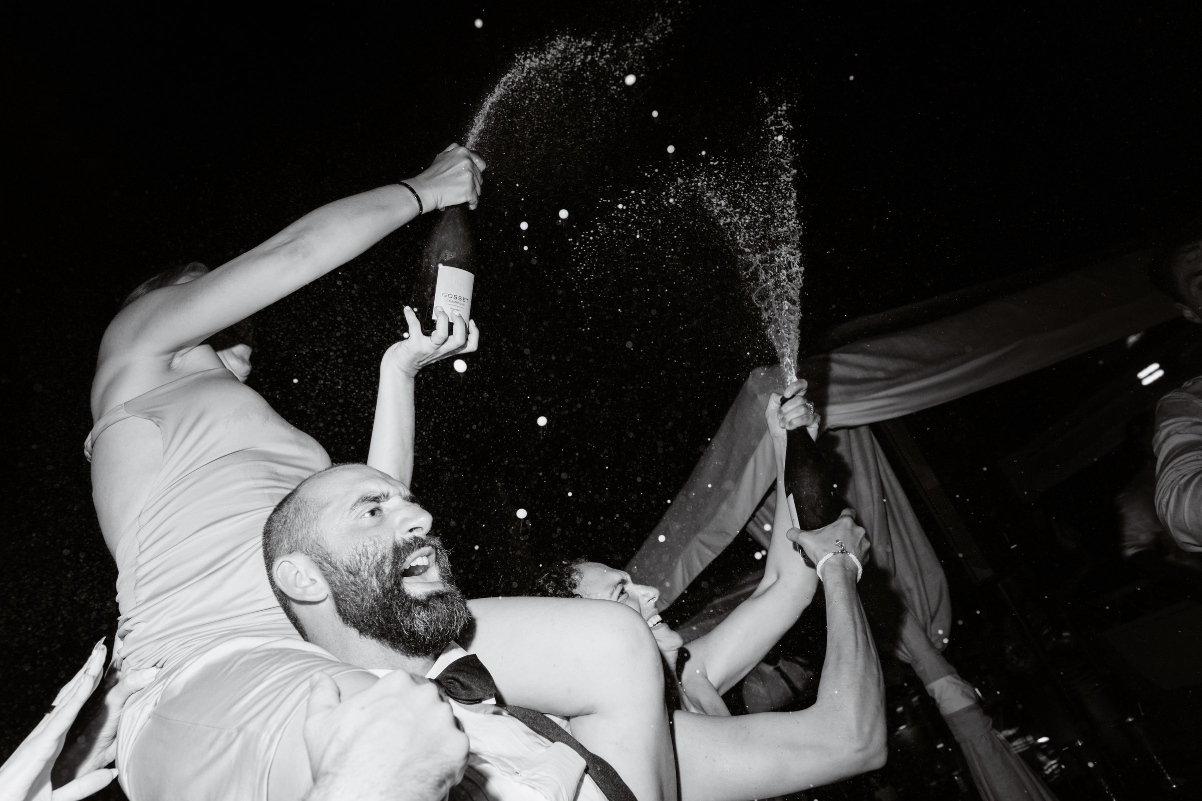 Champagne and dancing into the night