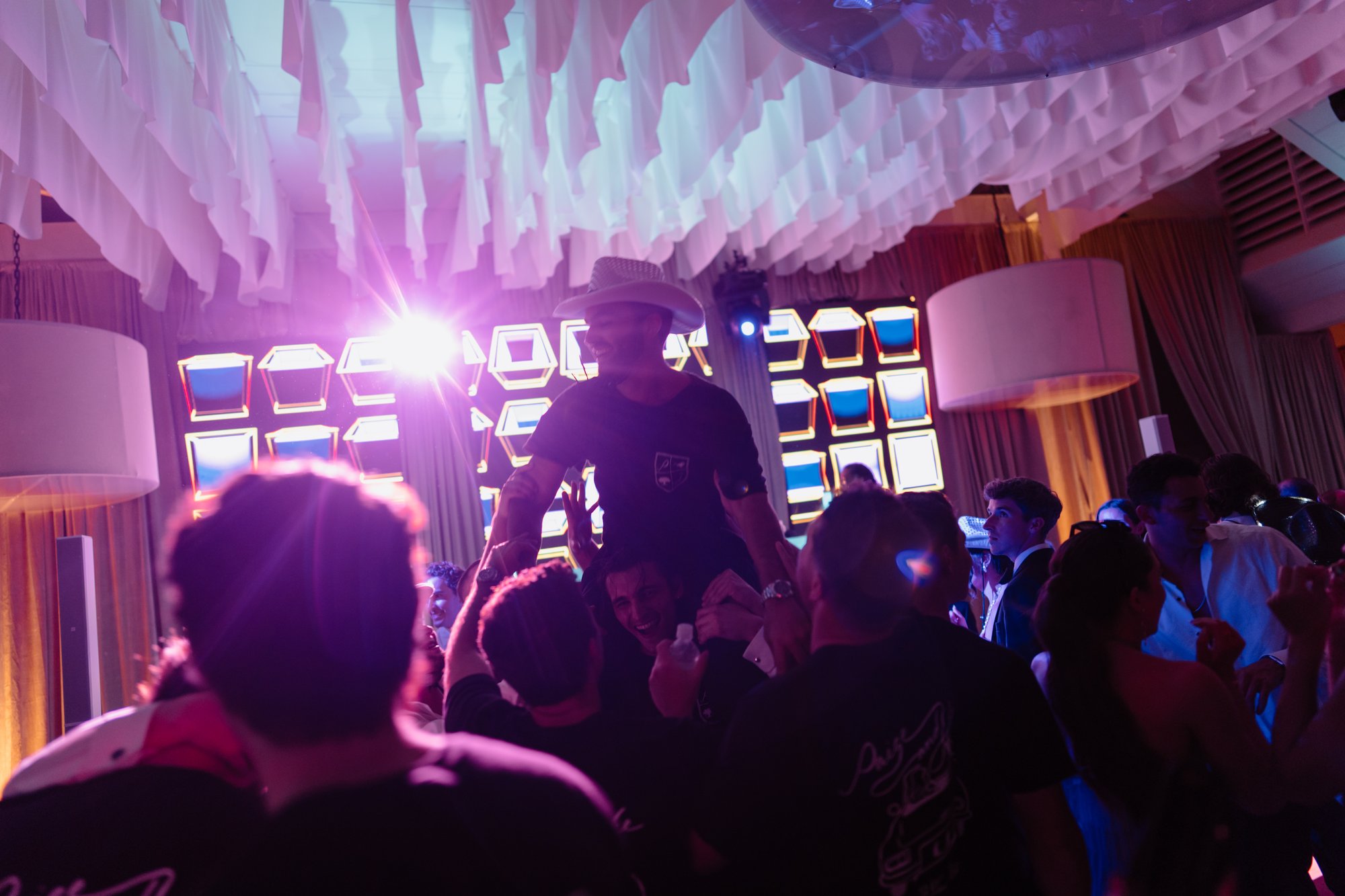 Lifted up over the crowd
